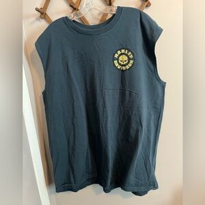 Rockstar Harley Davidson Florida Sleeveless Tee blue 3X biker Bikercore